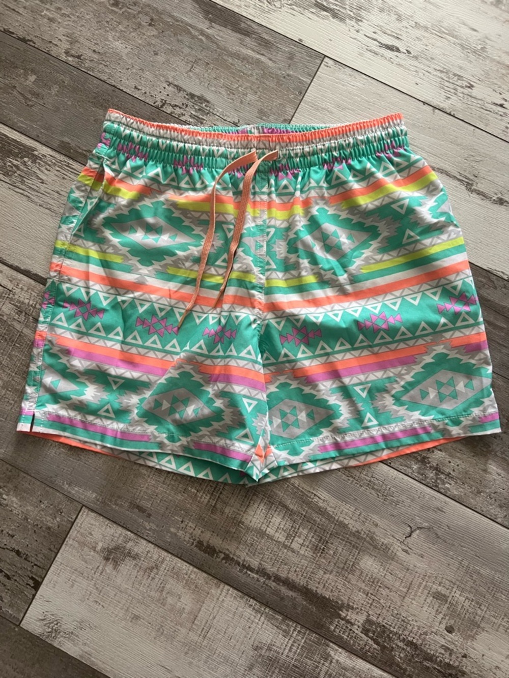 Chubbies colorful Aztec Print Drawstring Swim trunks